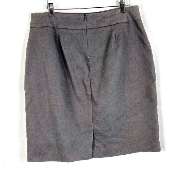 Larry Levine SPT Pencil Skirt Size 10 Gray Tiered - Picture 2 of 7